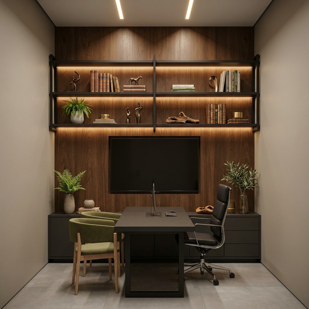 Home Office Executivo — projeto de interiores em Nova Mutum — MT